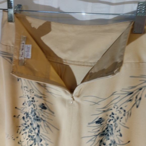 Free People skirt size 3 tan, blue, grey - Picture 6 of 7